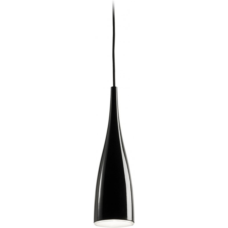 156,95 € Free Shipping | Hanging lamp 50W Cylindrical Shape 150×10 cm. Living room, bedroom and lobby. Metal casting and Polycarbonate. Black Color