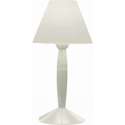 Настольная лампа 60W Коническая Форма 28×14 cm. Гостинная, столовая и лобби. Современный Стиль. Поликарбонат. Белый Цвет