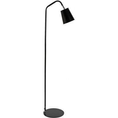 Floor lamp Extended Shape 140×30 cm. Living room, dining room and bedroom. PMMA. Black Color