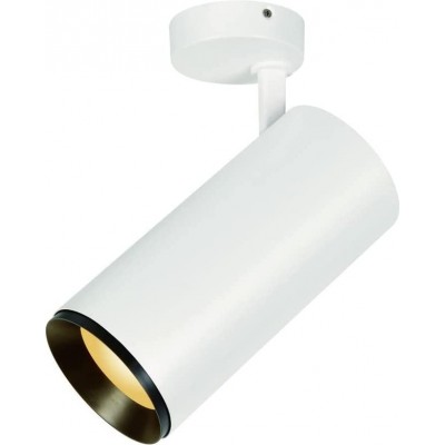Indoor spotlight 36W Cylindrical Shape 30×14 cm. Adjustable Dining room, bedroom and lobby. Aluminum. White Color