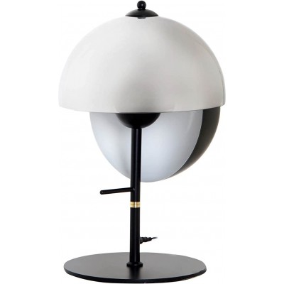 Lampe de table Façonner Sphérique 50×33 cm. Salle, salle à manger et chambre. Cristal, Métal et Verre. Couleur blanc