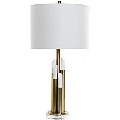 Lampada da tavolo Forma Cilindrica 71×35 cm. Soggiorno, sala da pranzo e camera da letto. PMMA e Metallo. Colore bianca