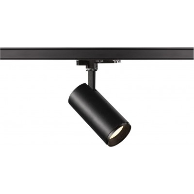 273,95 € Free Shipping | Indoor spotlight 20W Cylindrical Shape 17×9 cm. Adjustable LED. Rail-rail system. adjustable in position Living room, dining room and bedroom. Modern Style. Polycarbonate. Black Color