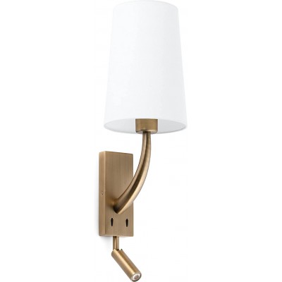 Настенный светильник для дома 15W Цилиндрический Форма 37×15 cm. Вспомогательная светодиодная лампа для чтения Спальная комната. Классический Стиль. Стали. Белый Цвет