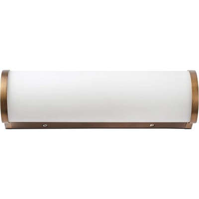 91,95 € Envío gratis | Aplique de pared interior 9W 2700K Luz muy cálida. 29×9 cm. Metal. Color dorado