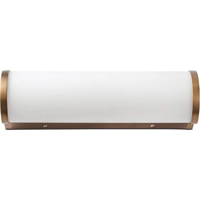96,95 € Free Shipping | Indoor wall light 9W 2700K Very warm light. Cylindrical Shape 29×9 cm. Living room, dining room and bedroom. Metal casting. Golden Color