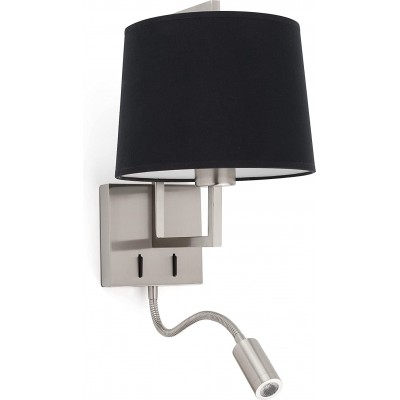 Настенный светильник для дома 15W Цилиндрический Форма 32×28 cm. Вспомогательная светодиодная лампа для чтения Спальная комната. Стали. Чернить Цвет