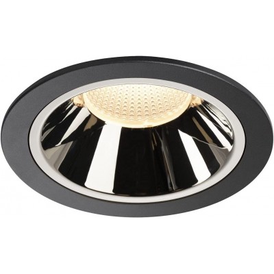 Iluminación empotrable 37W 16×16 cm. LED Policarbonato. Color negro