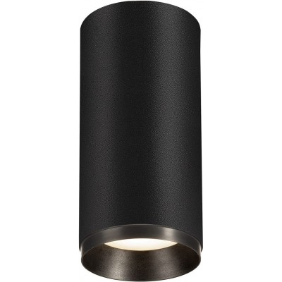 室内射灯 20W 圆柱型 形状 9×9 cm. LED 客厅, 饭厅 和 卧室. 现代的 风格. 聚碳酸酯. 黑色的 颜色