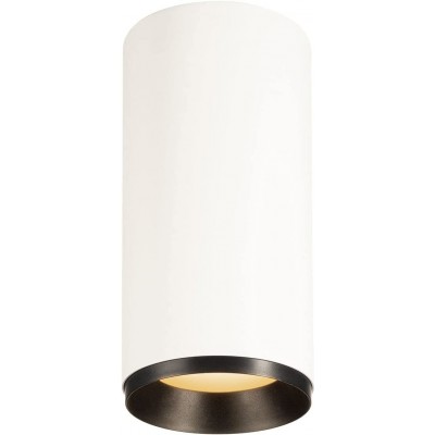 Faretto da interno 28W Forma Cilindrica 10×10 cm. LED Soggiorno, camera da letto e atrio. Stile moderno. Policarbonato. Colore bianca