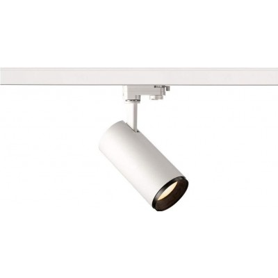 Внутренний точечный светильник 20W Цилиндрический Форма 19×17 cm. Регулируемый светодиод Столовая, спальная комната и лобби. Современный Стиль. Алюминий и ПММА. Белый Цвет