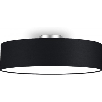 136,95 € Spedizione Gratuita | Lampada da soffitto Ø 60 cm. Pmma, metallo e tessile. Colore nero