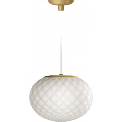 吊灯 48W 球形 形状 25×18 cm. 客厅, 饭厅 和 卧室. 水晶 和 玻璃. 白色的 颜色