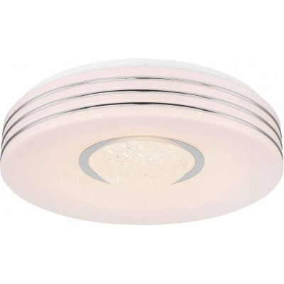 169,95 € Free Shipping | Indoor ceiling light 28W Round Shape 38×38 cm. Dining room, bedroom and lobby. Acrylic and Metal casting. White Color