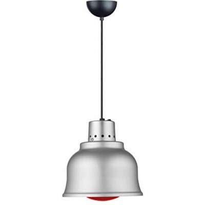 Lámpara colgante Forma Esférica 35×35 cm. Salón, dormitorio y vestíbulo. Aluminio. Color aluminio