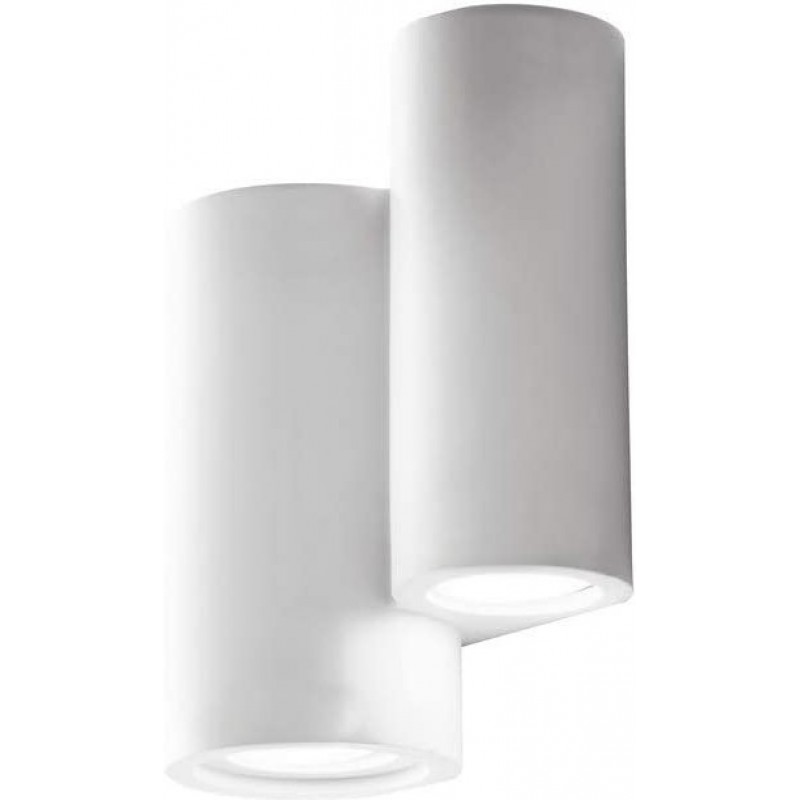 119,95 € Envio grátis | Luz de parede interna 35W 21×16 cm. Gesso. Cor branco