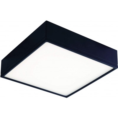 172,95 € Free Shipping | Indoor ceiling light 36W Square Shape 21×21 cm. LED Living room, dining room and bedroom. Modern Style. Aluminum and PMMA. Black Color