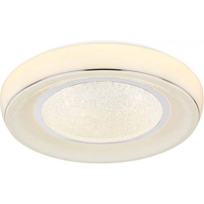 169,95 € Free Shipping | Indoor ceiling light Round Shape 45×45 cm. LED with star effect. Remote control Living room, dining room and bedroom. Plated chrome Color