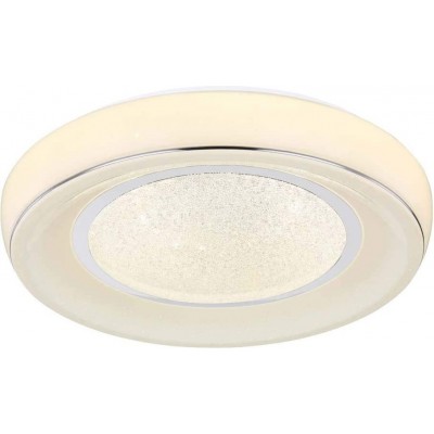 162,95 € Spedizione Gratuita | Plafoniera da interno 45×45 cm. LED con effetto stella. Telecomando Colore cromato