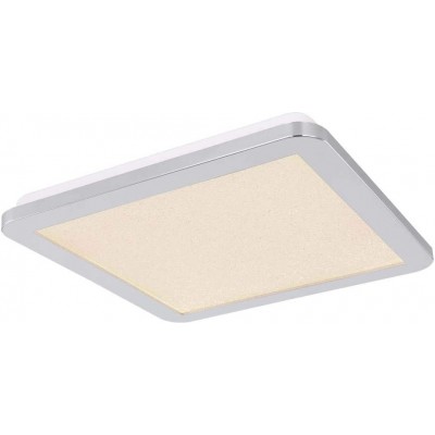 121,95 € Free Shipping | Indoor ceiling light Square Shape 45×45 cm. LED Living room, dining room and bedroom. Acrylic, Crystal and PMMA. Plated chrome Color