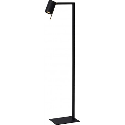 225,95 € Free Shipping | Floor lamp 35W 128×44 cm. Metal casting and wood. Black Color