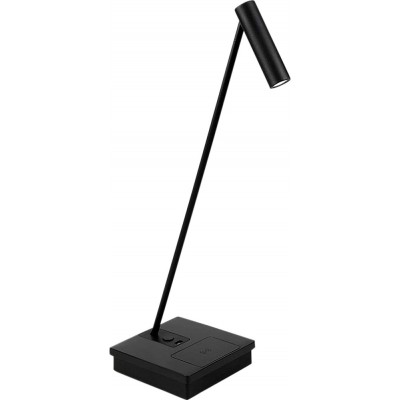 261,95 € Envio grátis | Lampada de escritorio 3W 2700K Luz muito quente. Forma Cilíndrica LED Sala de jantar, quarto e salão. Cor preto