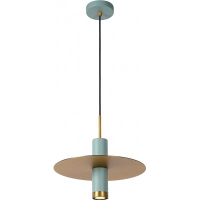 Hanging lamp 35W Round Shape 145×25 cm. Living room, dining room and bedroom. Modern Style. Metal casting. Green Color