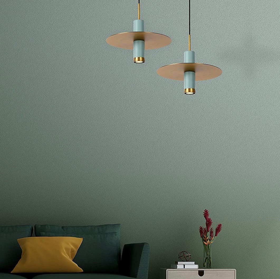 185,95 € Kostenloser Versand | Hängelampe 35W 145×25 cm. Metall. Grün Farbe