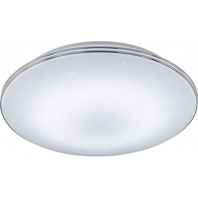 Indoor ceiling light 21W Round Shape 54×54 cm. Living room, dining room and bedroom. PMMA. Plated chrome Color