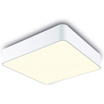 Luz de teto interna 80W Forma Quadrado 60×60 cm. LED Sala de estar, sala de jantar e quarto. Estilo moderno. Acrílico. Cor branco