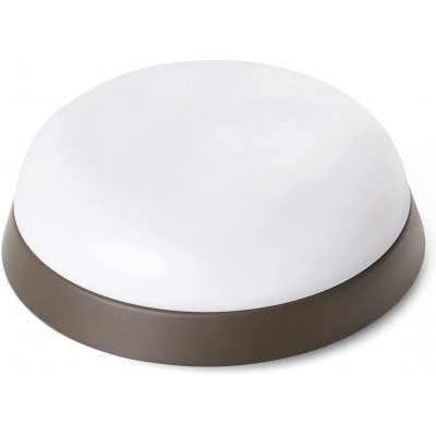 Indoor ceiling light 16W Round Shape 18×18 cm. LED with remote control Living room, bedroom and lobby. Metal casting and Polycarbonate. Brown Color