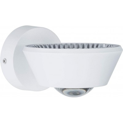 Lampada da parete per interni 13W 2700K Luce molto calda. 15×12 cm. LED dimmerabili Emissione luminosa bidirezionale Pmma. Colore bianca