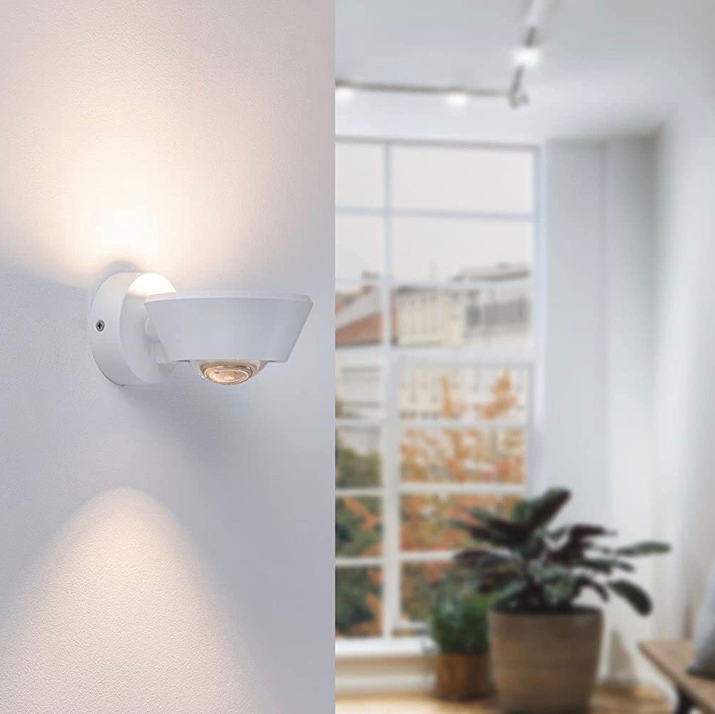 116,95 € Envoi gratuit | Applique murale d'intérieur 13W 2700K Lumière très chaude. 15×12 cm. LED dimmables Sortie lumineuse bidirectionnelle Pmma. Couleur blanc