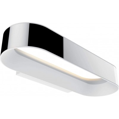 146,95 € Spedizione Gratuita | Lampada da parete per interni 20W 2700K Luce molto calda. 31×13 cm. LED dimmerabili Acciaio, acciaio inossidabile e alluminio. Colore cromato