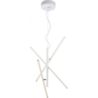 枝形吊灯 Trio 8W 3000K 暖光. 拉长的 形状 150×60 cm. 3点光 客厅, 卧室 和 大堂设施. 现代的 风格. 金属. 白色的 颜色