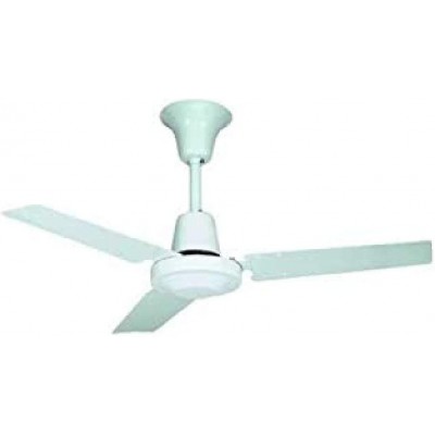 154,95 € Free Shipping | Ceiling fan 15×15 cm. 3 vanes-blades Living room, dining room and bedroom. White Color