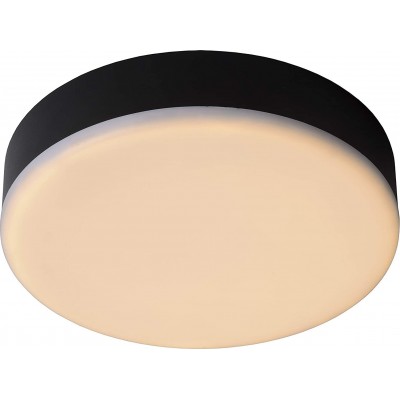 181,95 € Free Shipping | Indoor ceiling light 30W Round Shape 22×22 cm. LED Bathroom. Modern Style. Aluminum. Black Color