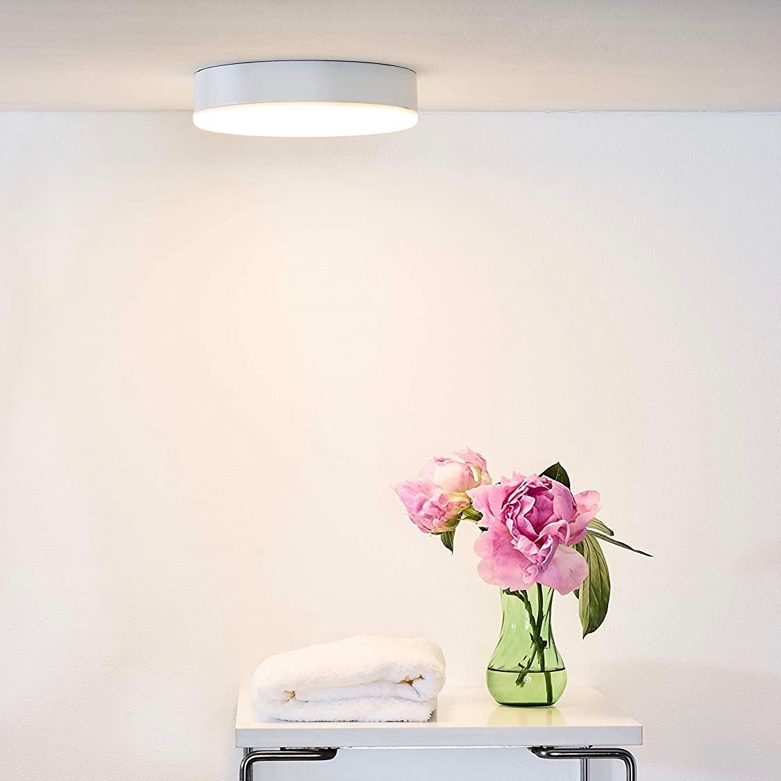 173,95 € Envoi gratuit | Plafonnier intérieur 30W 22×22 cm. LED Aluminium. Couleur blanc