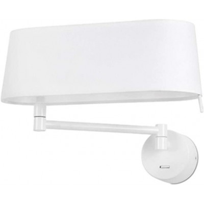 Настенный светильник для дома 11W Прямоугольный Форма 32×23 cm. Шарнирный светодиод Столовая, спальная комната и лобби. Металл. Белый Цвет