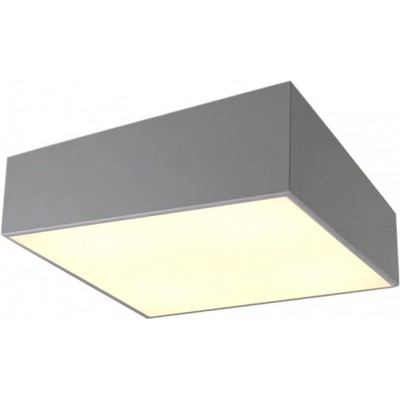 Indoor ceiling light 20W 45×45 cm. Acrylic. Silver Color