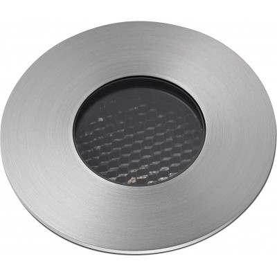 Recessed lighting 7W Round Shape 10×10 cm. LED Living room, dining room and bedroom. Aluminum. Gray Color