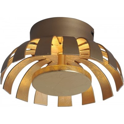 吸顶灯 10W 圆形的 形状 18×18 cm. LED 客厅, 饭厅 和 卧室. 金属. 金的 颜色