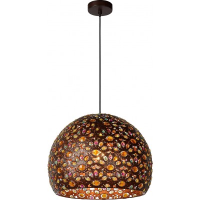 223,95 € Free Shipping | Hanging lamp 60W Spherical Shape Ø 40 cm. Living room, dining room and lobby. Metal casting. Oxide Color