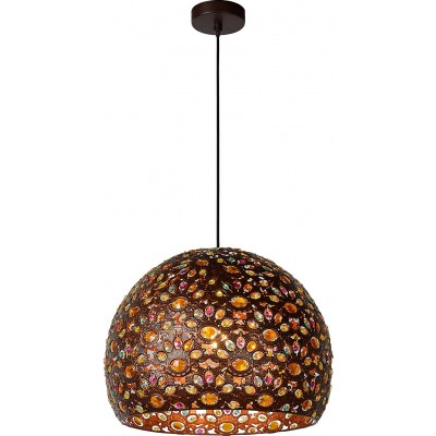 Lampe à suspension 60W Ø 40 cm. Métal. Couleur oxyde