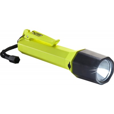 Lampe de poche LED LED Façonner Cylindrique 25×13 cm. Couleur jaune