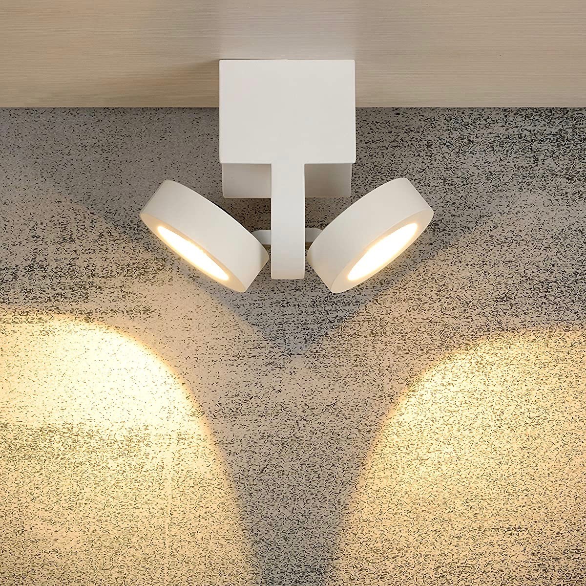 306,95 € Kostenloser Versand | Innenscheinwerfer 10W 24×17 cm. Doppelt verstellbarer LED-Strahler Aluminium. Weiß Farbe