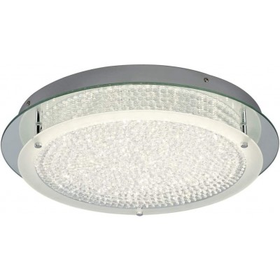 213,95 € Kostenloser Versand | Innendeckenleuchte 4000K Neutrales Licht. 45×45 cm. Kristall. Überzogenes chrom Farbe