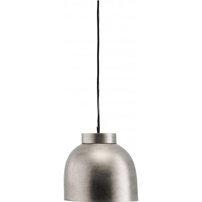 Lámpara colgante 40W Forma Esférica 35×35 cm. Comedor, dormitorio y vestíbulo. Metal. Color gris