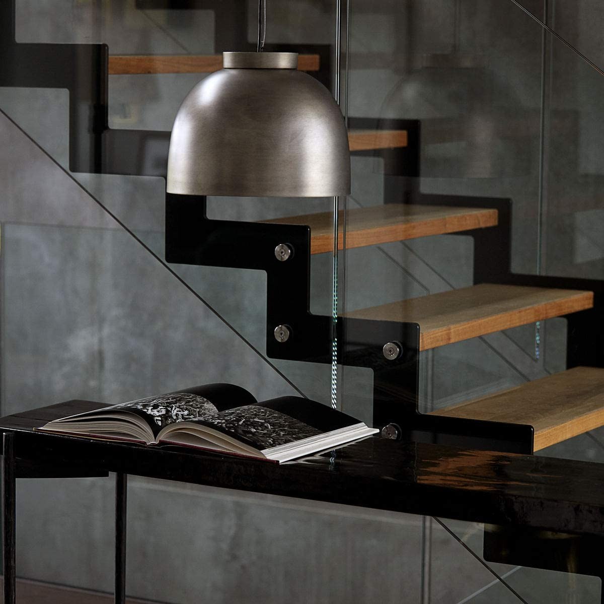 185,95 € Envoi gratuit | Lampe à suspension 40W 35×35 cm. Métal. Couleur gris