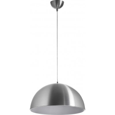 Hanging lamp Spherical Shape Ø 40 cm. Kitchen and dining room. Modern Style. Aluminum. Aluminum Color